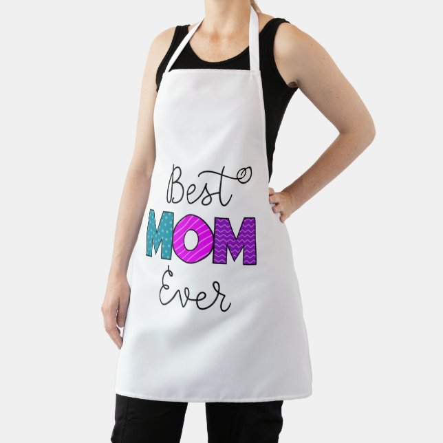 Tablier Meilleure maman jamais amusante Typographie (Insitu)