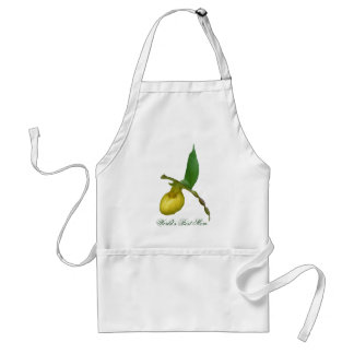 Tablier Meilleure maman Jaune Lady Slipper Apron du monde