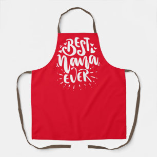 Tablier Meilleure Nana Rose Cadeau de la Fête des Mères po