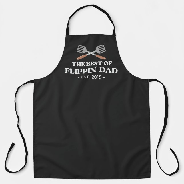 Tablier Meilleure spatule pour papa Flippin Drôle Rétro  (Recto)