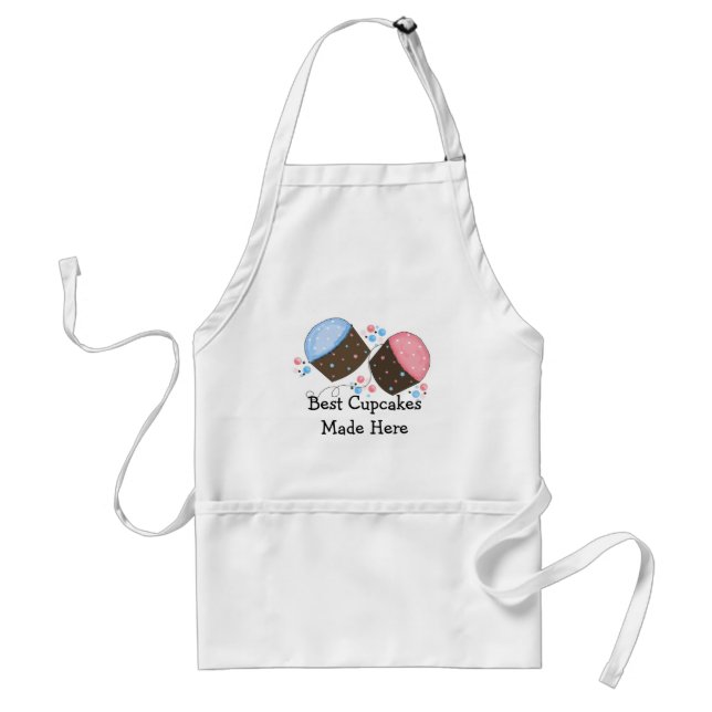 Tablier Meilleurs Cupcakes Faits Ici (Devant)