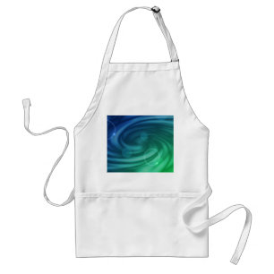 Tablier Mélange De Couleurs Bleu Et Vert Doux Vortex