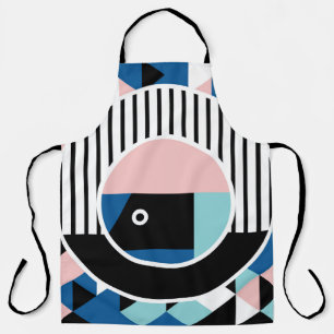 Tablier Memphis design d'affiche abstrait. Marque géométri