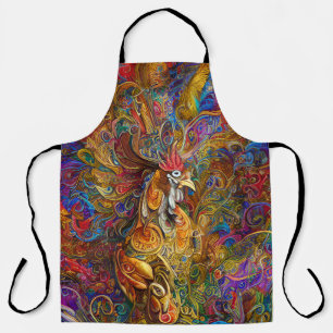Tablier Menacer Creative Ornate Pop Art Rooster