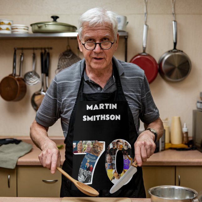 Tablier Mens 70e cuisine pratique cuisine 70 ans anniversa (Créateur téléchargé)
