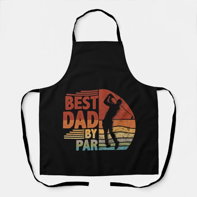 Tablier Mens Best Papa By Par Par Daddy Fête des pères Cad (Recto)
