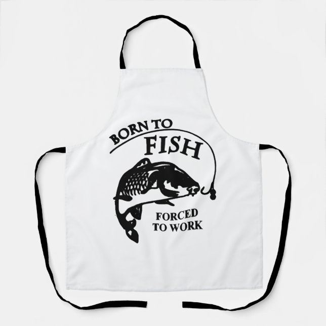 Tablier Mens Nés À La Pêche À La Poisson (Recto)