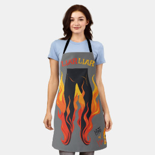 Tablier Menteur, menteur, Pant est en feu