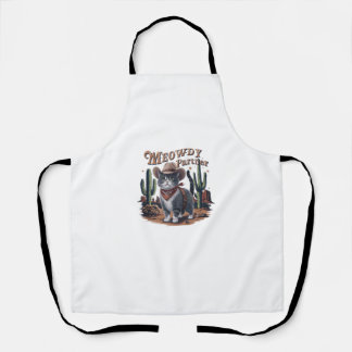 Tablier Meowdy Partner Cowboy Chat Vintage