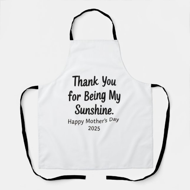 Tablier Merci d'être mon soleil (Recto)