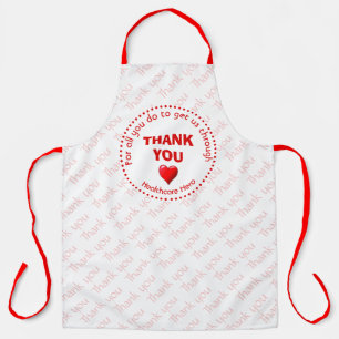 Tablier MERCI   Héros de la santé   RED personnalisable