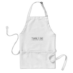 Tablier Merci papa... Fête des pères cadeau