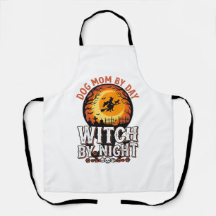 Tablier Mère de chien sorcière la nuit Vintage Halloween T