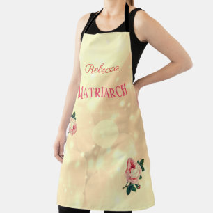 Tablier Mère matriarche Rose personnalisée