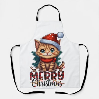 Tablier Merry Christmas Cat 2025