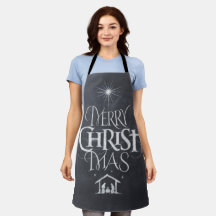 Merry CHRISTmas Christian Chalkboard Calligraphie
