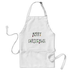 Tablier Merry Christmas Decoration Font