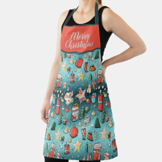 TABLIER MERRY CHRISTMAS DESIGN