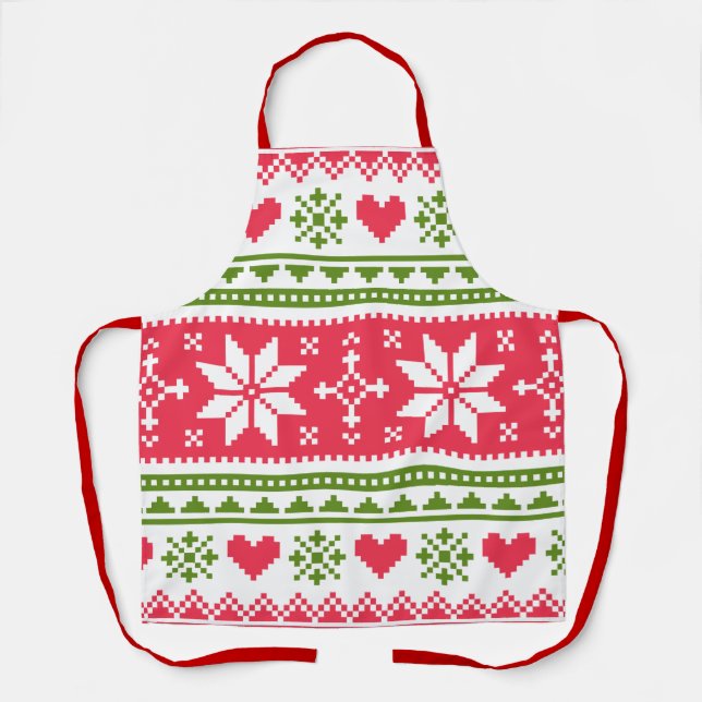 Tablier Merry Christmas pattern 3 (Recto)