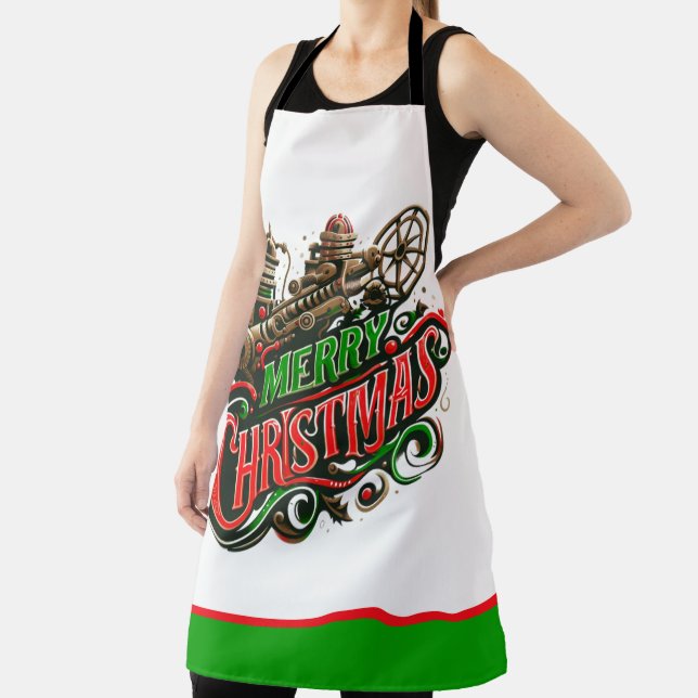 Tablier Merry Christmas steampunk (Insitu)