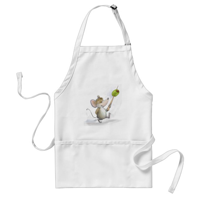 Tablier Merry Mouse Moe avec Olive Apron (Devant)