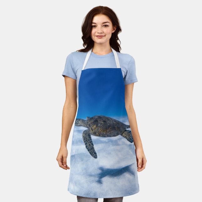 Tablier Merveilleuse tortue aquatique (Porté)
