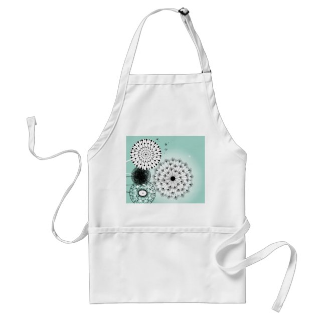 Tablier Merveilleux Dandelions Blue Apron (Devant)