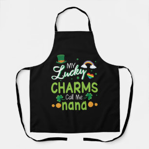 Tablier Mes Charmes Chanceux M'Appelent Nana Happy Saint P