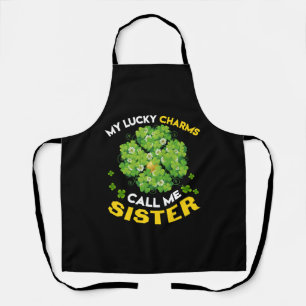 Tablier Mes Charmes Chanceux M'Appelent Soeur Patricks Day