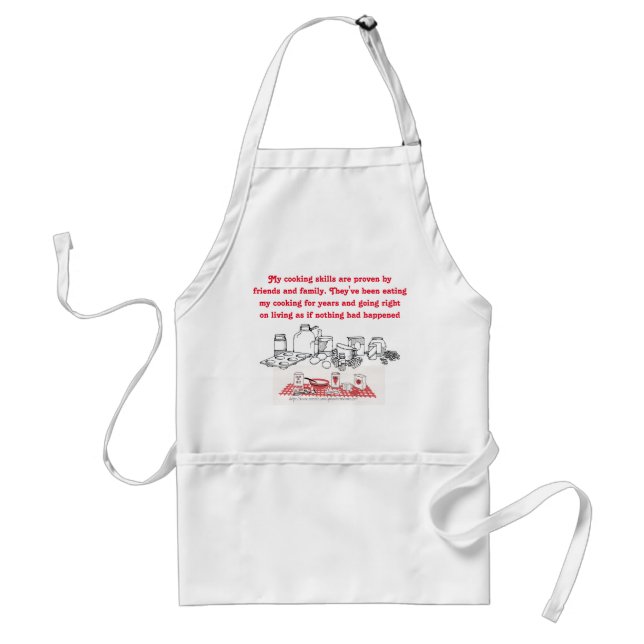 Tablier "Mes compétences en cuisine" (Devant)
