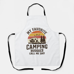 Tablier Mes copains de camping préférés m'appellent Papa V