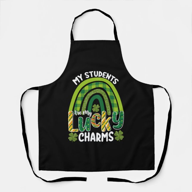 Tablier Mes étudiants sont mes charmes chanceux St Patrick (Recto)