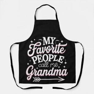 Tablier Mes personnes préférées m'appellent grand-mère pou