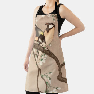 Tablier Mésange japonaise asiatique Ohara Koson Oiseau Cha