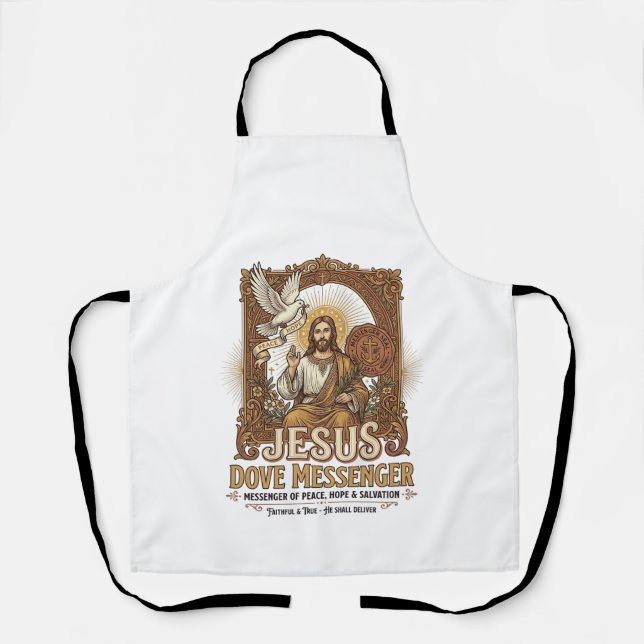 Tablier Messager Jésus Colombe Messager Jésus Colombe Chré (Recto)