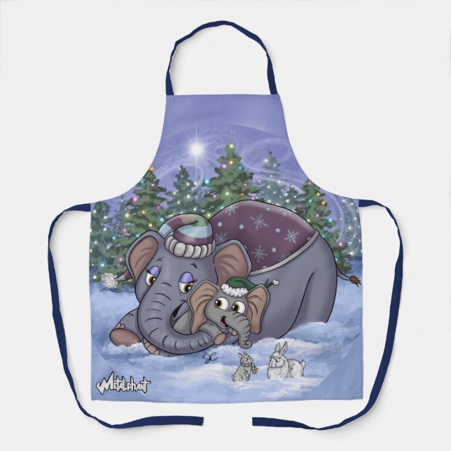 Tablier Metalphant Wilbur & Mom Apron (Recto)
