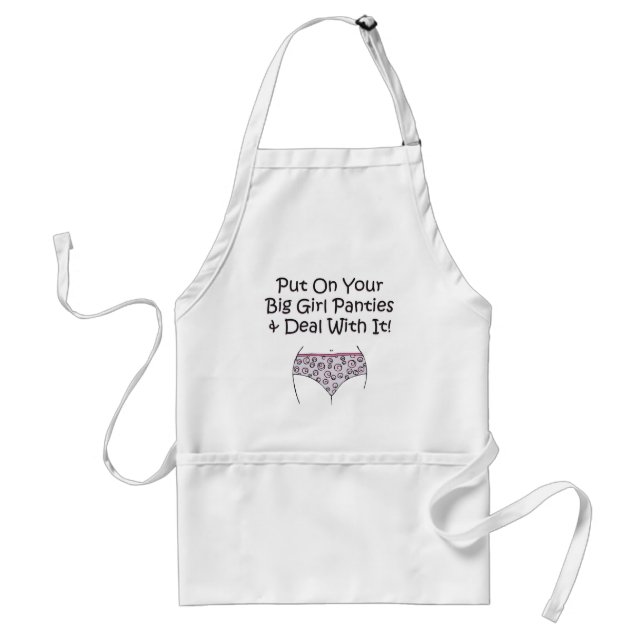 Tablier Mettez dessus vos grandes culottes de fille et (Devant)