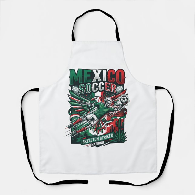 Tablier Mexico Football Squelette Attaquant Nations Premiu (Recto)