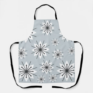 Tablier Mi-Siècle Moderne Snowflakes Silver
