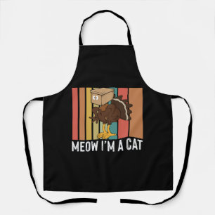 Tablier Miaou je suis chat drôle thanksgiving dinde poulet