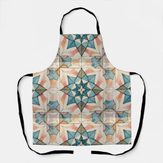 Tablier Mid Century Modern Atomic Starburst Pattern