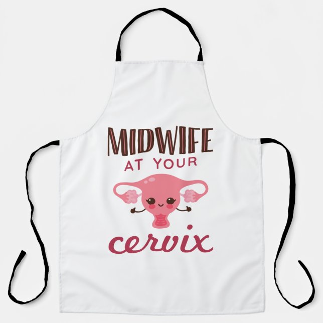 Tablier Midwoman à votre Cervix Midwives Midwifery (Recto)
