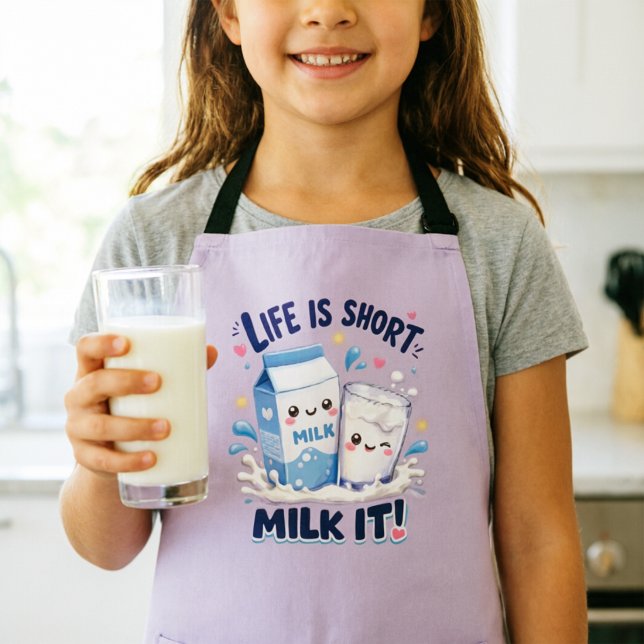 Tablier Mignon Amateur de Lait (Créateur téléchargé)