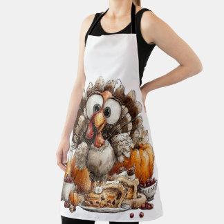 TABLIER MIGNON BIZARRE AUTOMNE ACTION DE GRÂCES DINDE