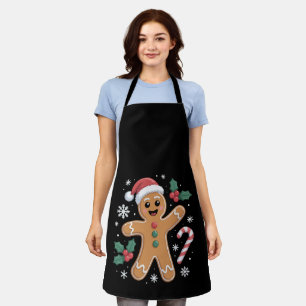 Tablier Mignon bonhomme en pain d'épice de Noël, biscuit d