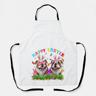 Tablier Mignon chien bouledogue anglais et oreilles de lap