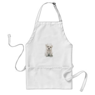 Tablier mignon de Bichon Frise