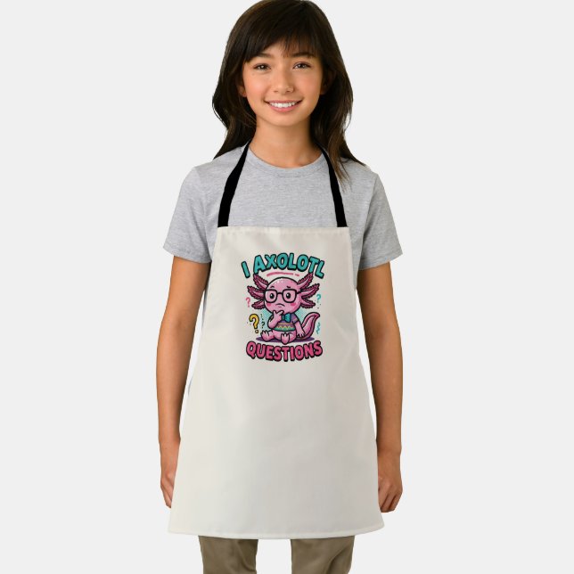 Tablier Mignon Je Axolotl Questions nerd aztec avec des lu (Insitu)