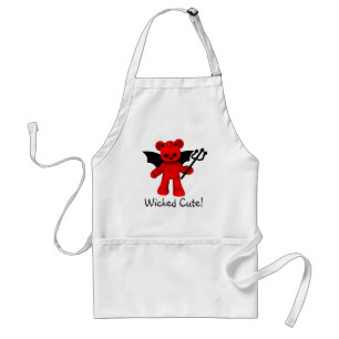 Tablier mignon mauvais d'ours de nounours