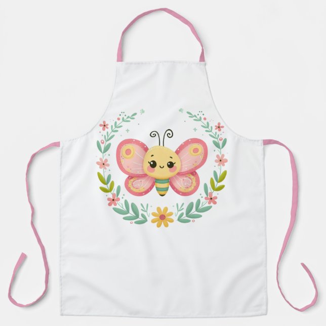 Tablier Mignon, printemps/papillon  (Recto)